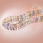 16-19mm Multi Gemstone German Faceted Rondelle Beads 16 inch 55 pieces AAA - Beadsofcambay.com