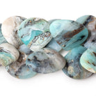 16-29mm Blue Peruvian Opal Faceted Heart Beads 7.5 inch 27 pieces AA - Beadsofcambay.com