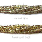 Beadsofcambay  2.5-4.5mm Color Change Garnet Micro-faceted rondelles 16 inch 178 beads AAA