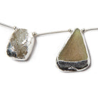 16.6-23mm Silver Leafed MultiColor Drusy Strand 8 inch 7 pieces - Beadsofcambay.com