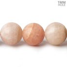 16mm Matte Morganite (Pink Beryl) plain round beads 16 inch 24 pieces Large Hole - Beadsofcambay.com