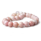 16mm Shaded Pink Peruvian Opal plain rounds 16 inch 25 beads AA - Beadsofcambay.com