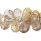 16x11-25x15mm Rutilated Quartz Faceted Pear Beads 7 inch 40 pieces AA - Beadsofcambay.com