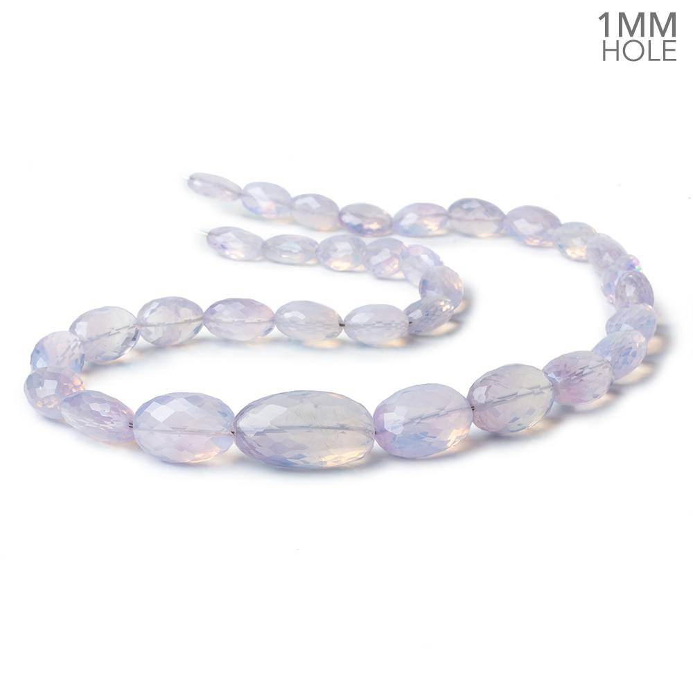 16x11-26x15mm Lavender Opal straight drilled faceted nuggets 20 inch 33 beads AA large hole - Beadsofcambay.com