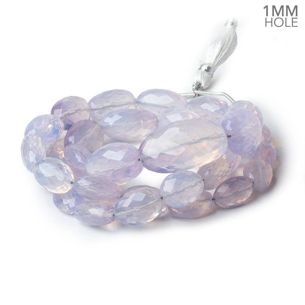 16x11-26x15mm Lavender Opal straight drilled faceted nuggets 20 inch 33 beads AA large hole - Beadsofcambay.com