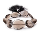 16x12-26x18mm Smoky Quartz Faceted Nugget Beads 8 inch 9 pieces - Beadsofcambay.com