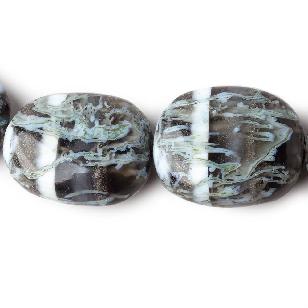 16x12-26x21mm Owyhee Blue Opal plain nuggets 19 inch 23 beads AAA - Beadsofcambay.com