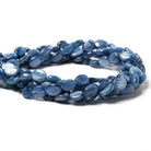 16x12mm Ceylon Blue Kyanite plain oval beads 16 inch 26 pieces AA Grade - Beadsofcambay.com
