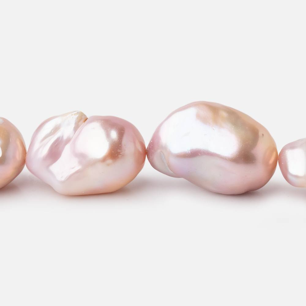 16x13-21x16mm Tri-Color Ultra Baroque Freshwater Pearls 15.5 inch 20 pieces AA - Beadsofcambay.com
