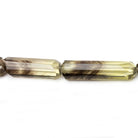 16x5-32x5mm BiColor Quartz faceted elongated tubes 8 inch 9 beads AA Grade - Beadsofcambay.com