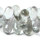 16x8-24x12mm Prasiolite Faceted Tear Drops 7.5 inch 49 Beads AAA - Beadsofcambay.com