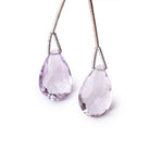 17-18mm Pink Amethyst Faceted Pear Set of 2 Focal Beads - Beadsofcambay.com
