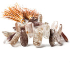 17 - 20mm Rutilated Quartz Plain Freeform Beads 8 inch 26 pieces - Beadsofcambay.com