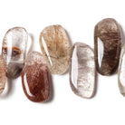 17 - 20mm Rutilated Quartz Plain Freeform Beads 8 inch 26 pieces - Beadsofcambay.com