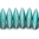 17-21mm Amazonite Plain Heshi Beads 18 inch 65 pieces AAA - Beadsofcambay.com
