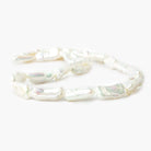 17-21mm Off White Biwa Straight Drill Freshwater Pearls 15 inch 20 pieces - Beadsofcambay.com