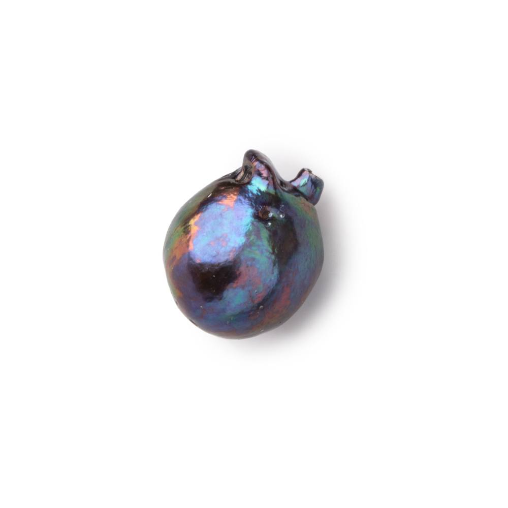 17-22mm Peacock Ultra Baroque Focal Beads 1 piece AA - Beadsofcambay.com