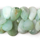 17-28mm Blue Peruvian Opal Faceted Pear Beads 8 inch 40 pieces - Beadsofcambay.com