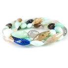 17-32mm Multi Gemstone Faceted Mix Shape Beads 48 inches 61 pieces - Beadsofcambay.com