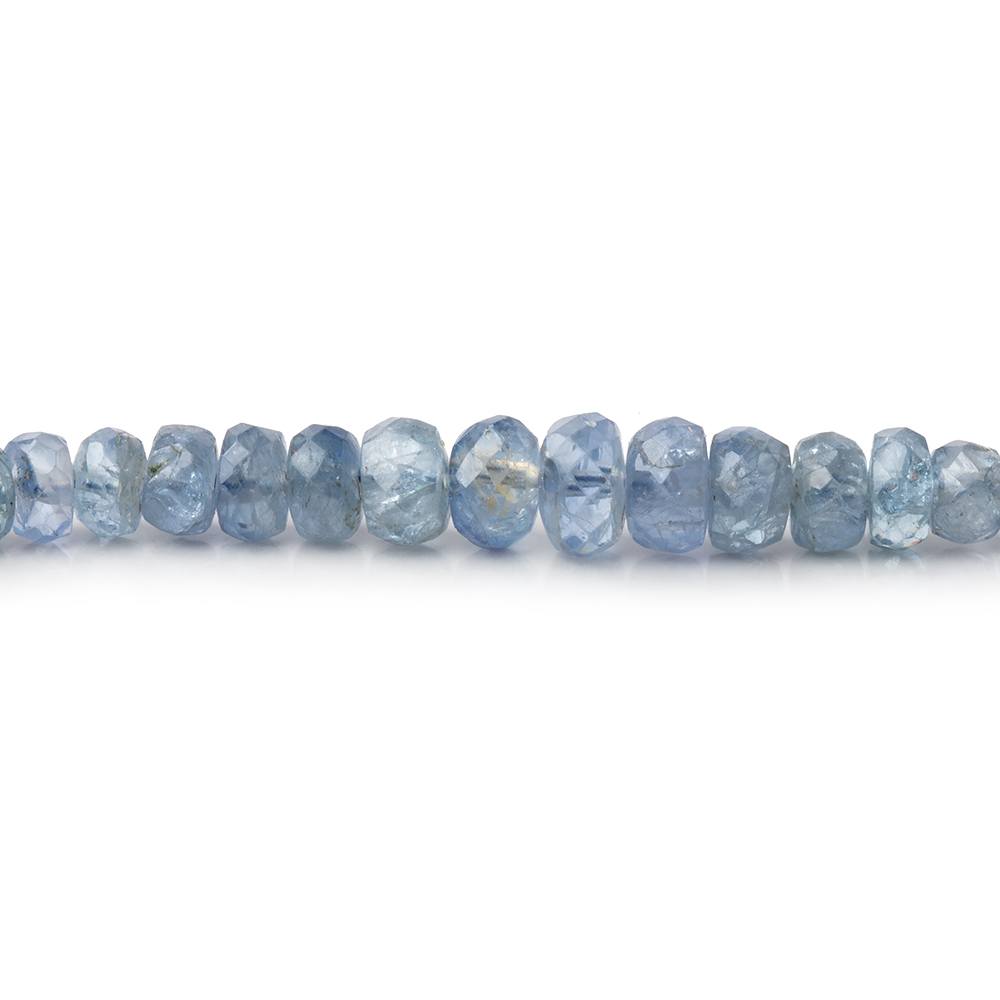 1.7-5mm Ceylon Blue Sapphire Faceted Rondelle Beads 19 inch 290 pieces - Beadsofcambay.com