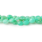 Beadsofcambay Chrysoprase Faceted Oval Beads 8 inch 30 pieces View 1