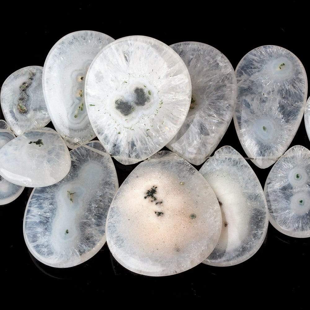17.5x11-36x27mm Solar Quartz Plain Pear Beads 5 inch 18 pieces - Beadsofcambay.com