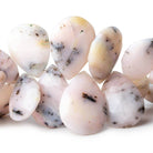 17.5x14-31x22mm Dendritic Pink Peruvian Opal Faceted Pears 8 inch 32 pieces A - Beadsofcambay.com