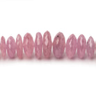 5-12mm Ruby German Faceted Rondelle Beads 16 inch 122 pieces - BeadsofCambay.com
