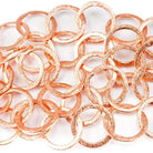 17mm Copper Brushed Round Link Chain by the foot - Beadsofcambay.com