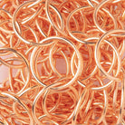 17mm Copper Plain Round Link Chain - Beadsofcambay.com
