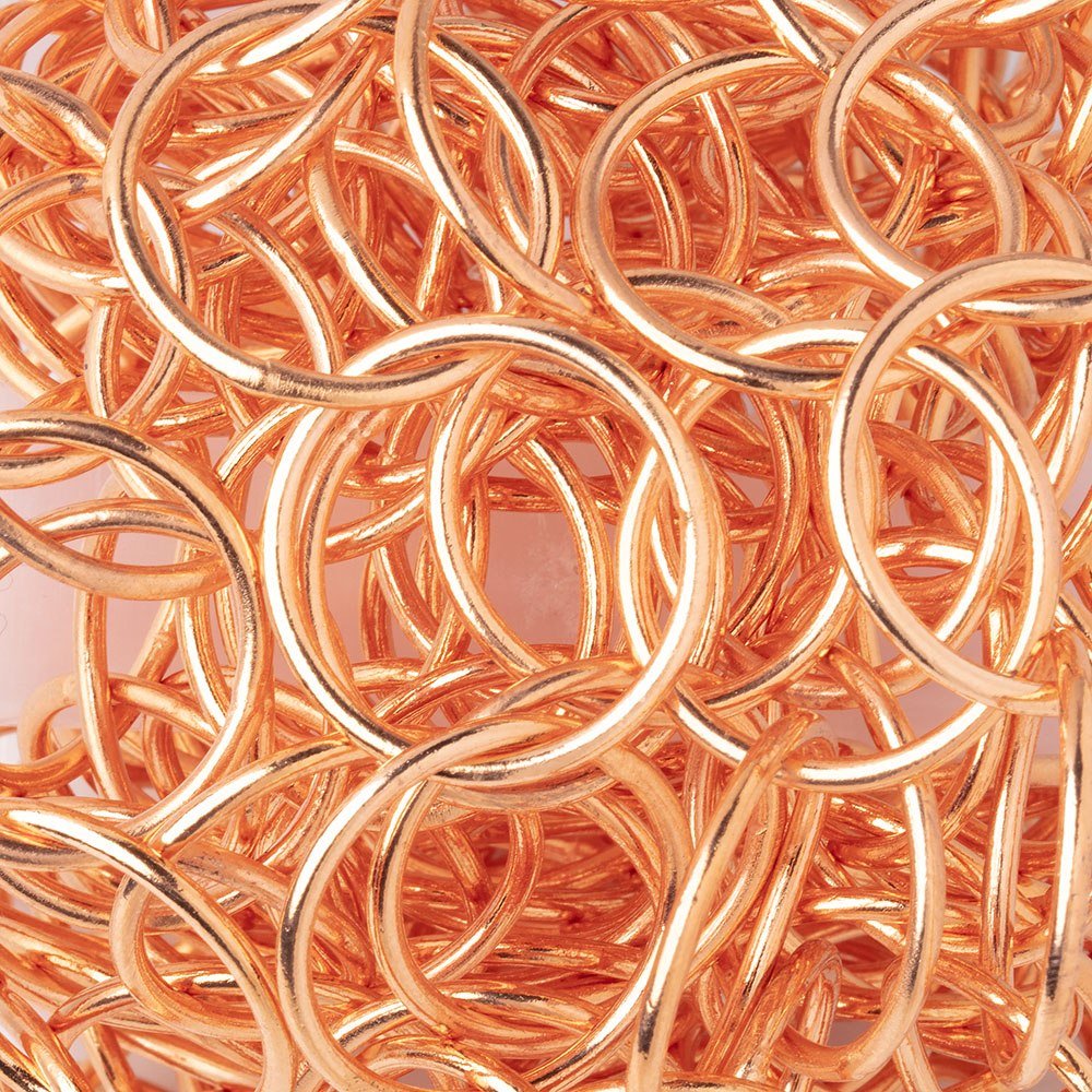 17mm Copper Plain Round Link Chain - Beadsofcambay.com