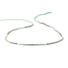 1.7mm Green Sapphire Micro Faceted Round Beads 12.5 inch 220 pieces - Beadsofcambay.com
