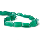 17x10-23x18mm Green Onyx faceted nugget beads 15 inch 19 pieces - Beadsofcambay.com
