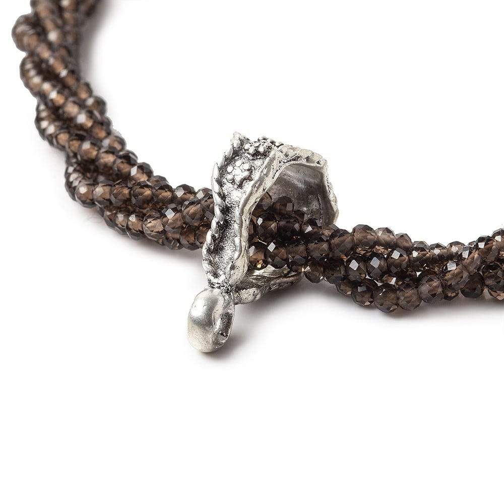 17x10x7mm Antiqued Sterling Silver Bail Set of 2 - Beadsofcambay.com