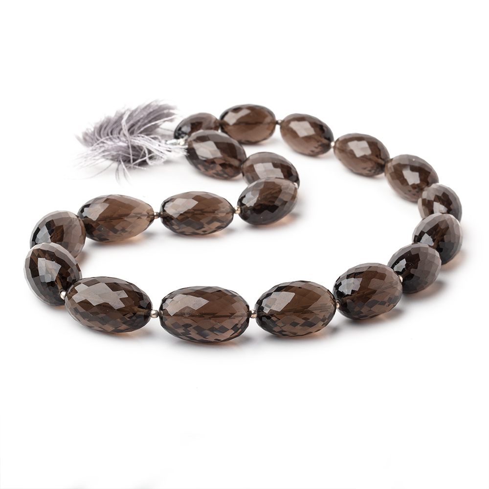 17x11-23x14mm Smoky Quartz faceted nugget beads 16 inch 20 pieces AA - Beadsofcambay.com