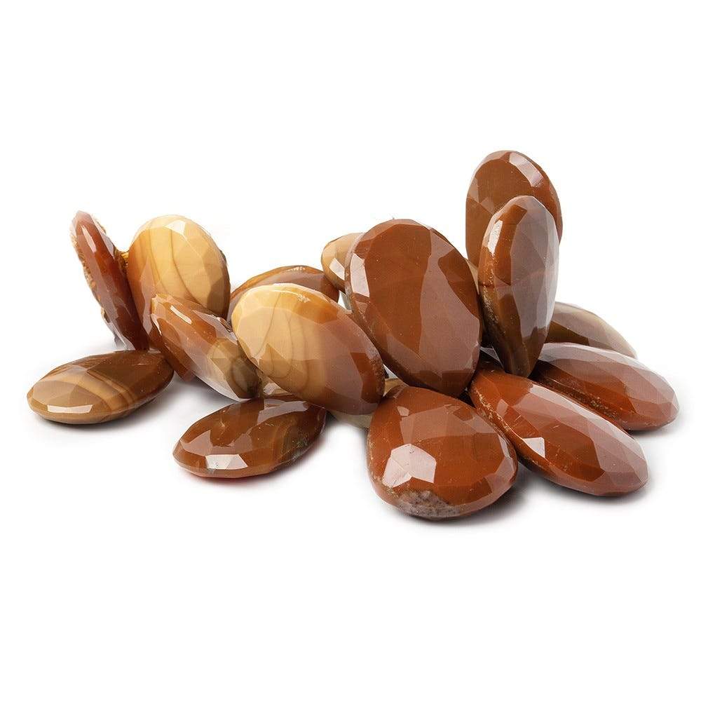 17x12-21x17mm Bruno Jasper Faceted Pear Briolette 4 inch 22 beads AA - Beadsofcambay.com