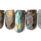 17x9-25x11mm Labradorite Faceted Fancy Shapes 8.5 inch 16 Beads - Beadsofcambay.com