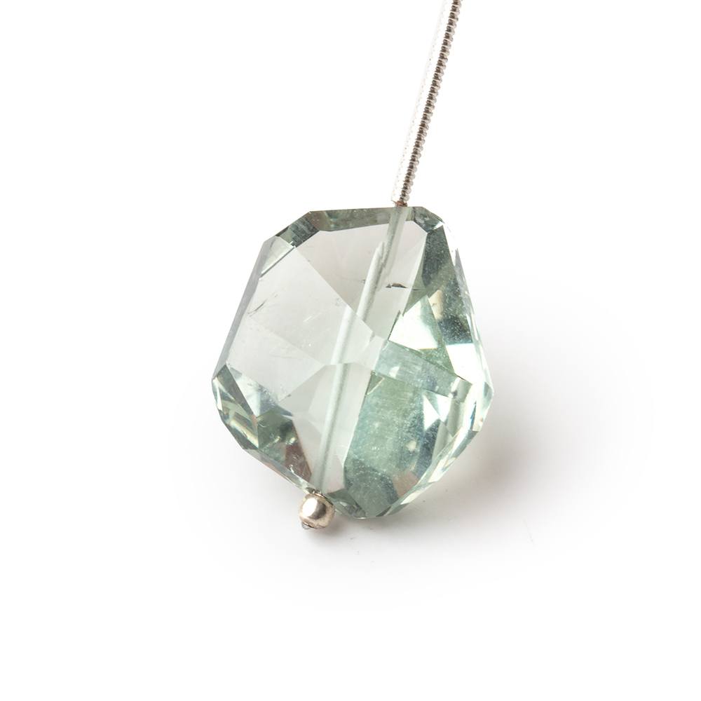 18-20mm Prasiolite Faceted Nugget 1 Focal Bead - Beadsofcambay.com