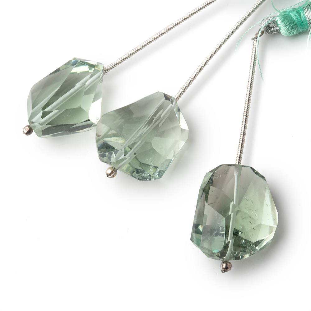 18-20mm Prasiolite Faceted Nugget 1 Focal Bead - Beadsofcambay.com