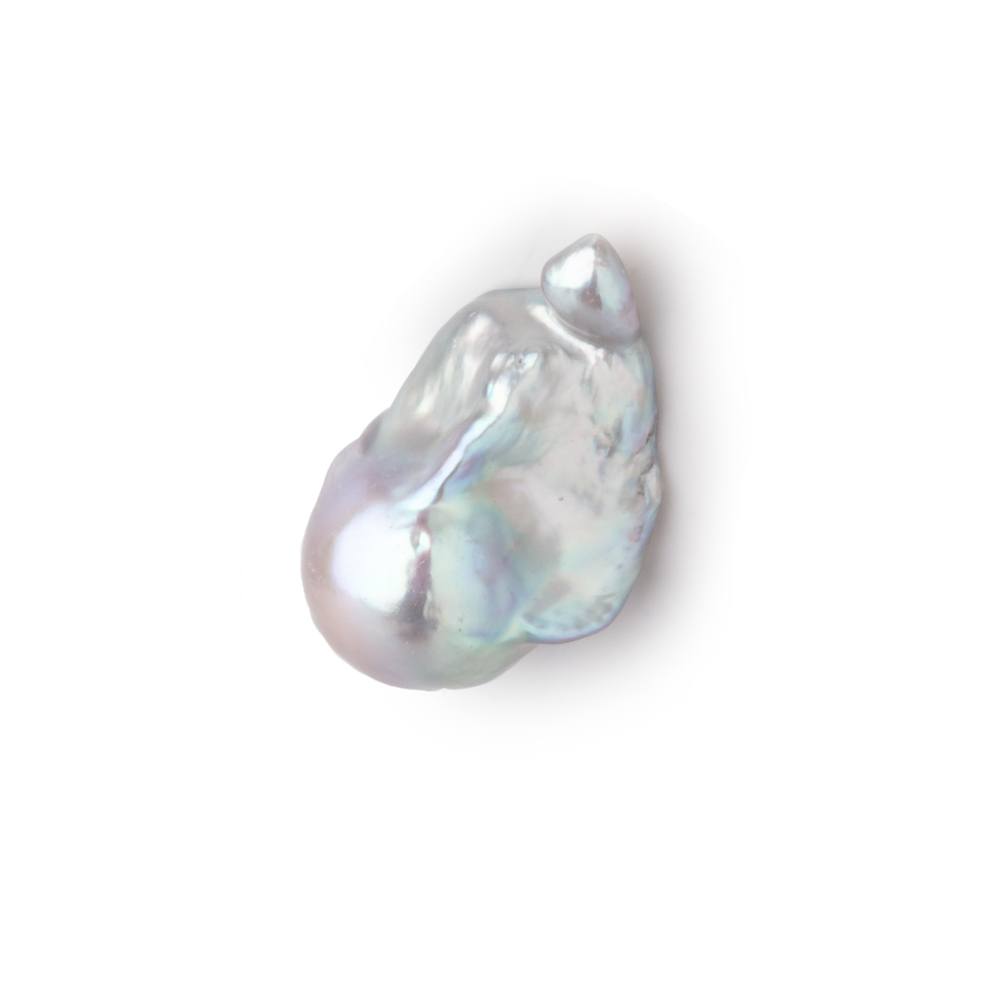 18-23mm Silver Ultra Baroque Focal Beads 1 piece AA - Beadsofcambay.com