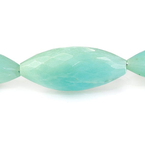 18-30mm Blue Peruvian Opal Faceted Marquise Beads 14.5 inch 16 pieces - Beadsofcambay.com