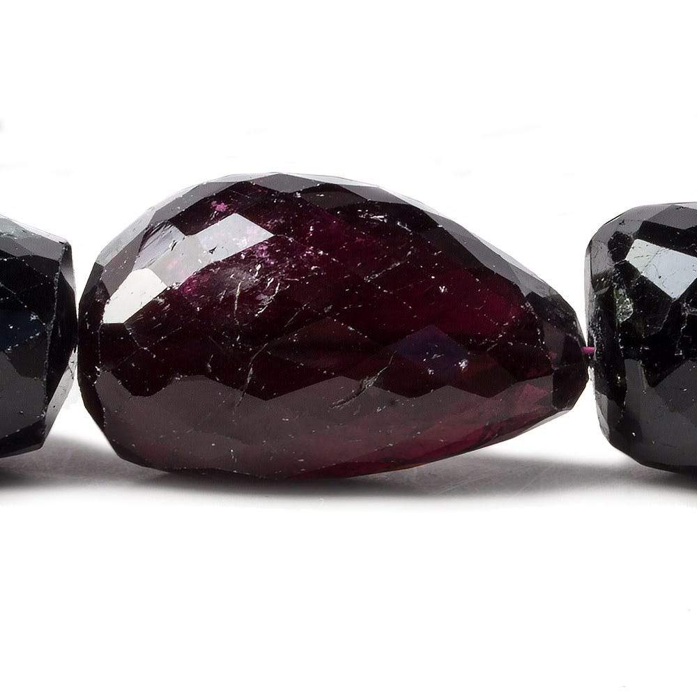 18-33mm Polychromatic Tourmaline Faceted Nuggets 16 pcs - Beadsofcambay.com