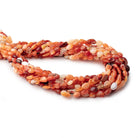 5x5-8x6mm Mexican Fire Opal plain nuggets 18 inch 60 Beads - BeadsofCambay.com