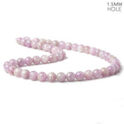 Beadsofcambay 8mm Kunzite Plain Rounds 16 inch 51 beads 1.5mm Large Hole AA View 1