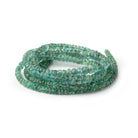 3-5mm Zambian Emerald Faceted Rondelle Beads 16 inch 196 pieces A - BeadsofCambay.com