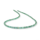3-5mm Zambian Emerald Faceted Rondelle Beads 16 inch 196 pieces A - BeadsofCambay.com