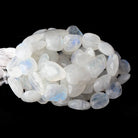 13x12-27x21mm Rainbow Moonstone faceted nuggets 14 inch 20 beads AA view 1