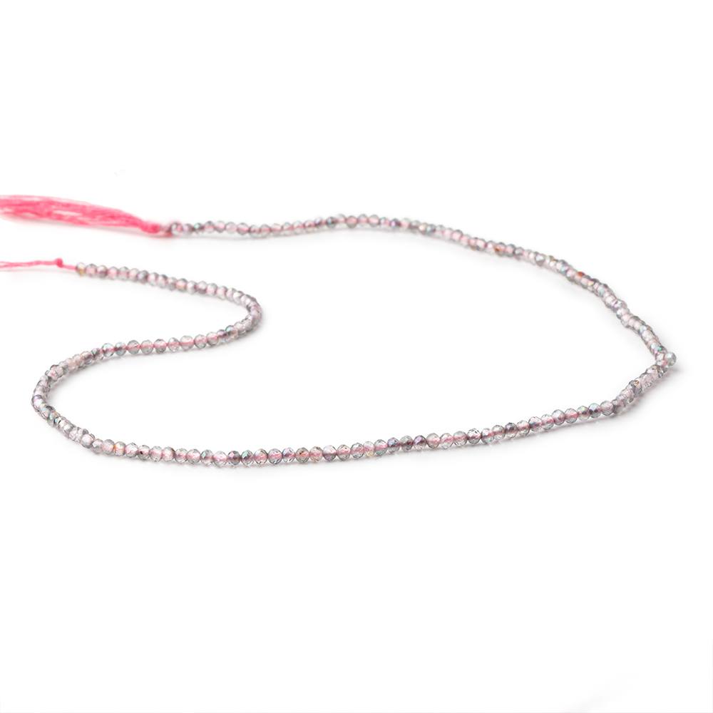 Beadsofcambay 2mm Mystic Pink Topaz micro faceted rondelle beads 13 inch 180 pieces View 2