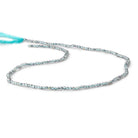 Beadsofcambay 2mm Mystic Teal Topaz micro faceted rondelle beads 13 inch 180 pieces