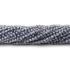 2mm Mystic Periwinkle Blue Topaz micro faceted rondelle beads 13 inch 180 pieces View 2